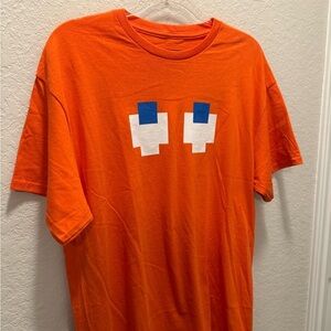 MAD Engine PacMan Orange Ghost Tee Size L